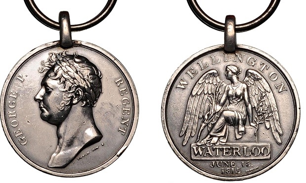 The Waterloo Medal as awarded to John GARNER